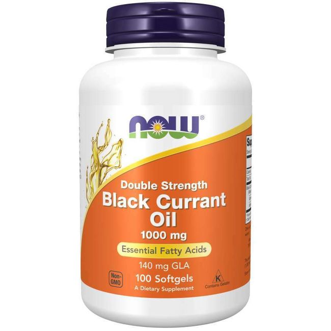 Now Foods Double Strength Black Currant Oil 1000mg 140mg 100 Late Date February