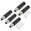 sourcing map 5Pcs 4 Pin M8 Male Aviation Connector Wire Plug A Coding 8mm Circular Sensor Connector Waterproof IP67 for Cable