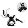 [2 Pack] Vonpri Flashlight Holder, Mount Bicycle Mounting Bracket Flashlight Holder Torch Clip 360º Rotation (White)