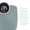 Thinner by Conair Scale for Body Weight, Digital Bathroom Scale in Silver