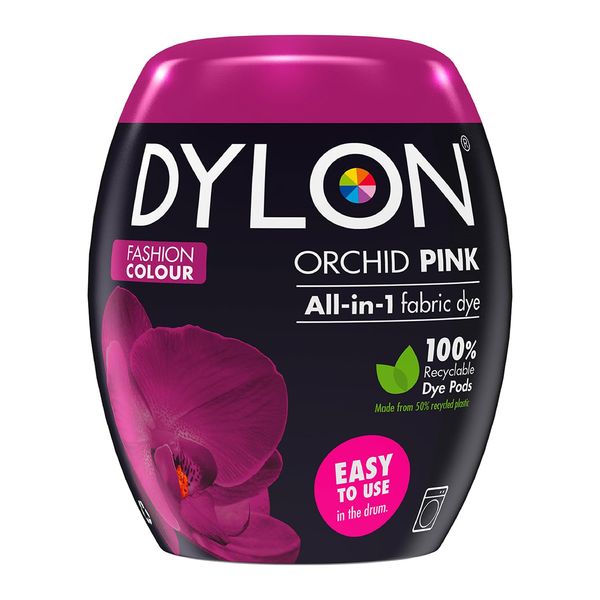 Dylon Fabric Dye Pod, Orchid Pink - Color of the Year, 600g, For Clothes & Soft Furnishings