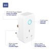 BG Electrical Smart Power Single Plug-In Adaptor, 13 A, White Moulded