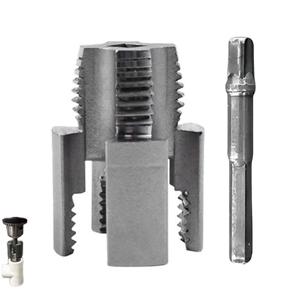 Pipe Threading Tool, 3/4in Internal and External Thread Cutter, High Precision Pipe Threader for DIY and Plumbing, Creates Clean Threads on Water Pipes, Durable Construction