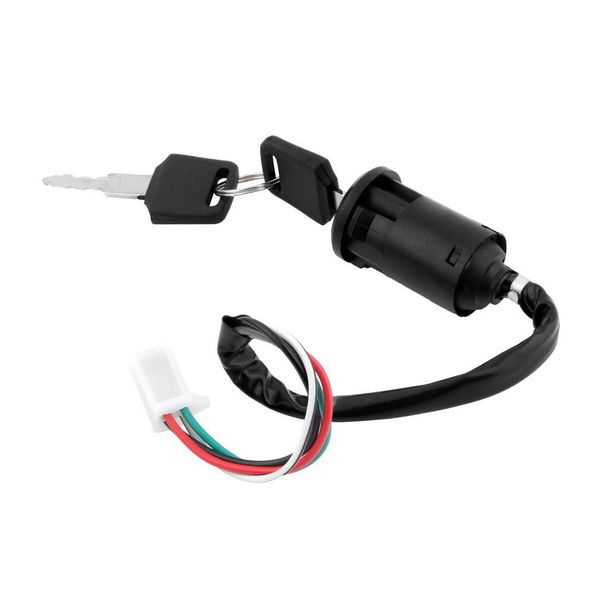 4 Wire Ignition Lock Switch 2 Keys For 50 125 150cc Moped Motorcycle Scooter