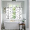 XTMYI Basement Window Small Curtains,Short Mini Half Curtains for Windows,24 Inch Length,Light Grey