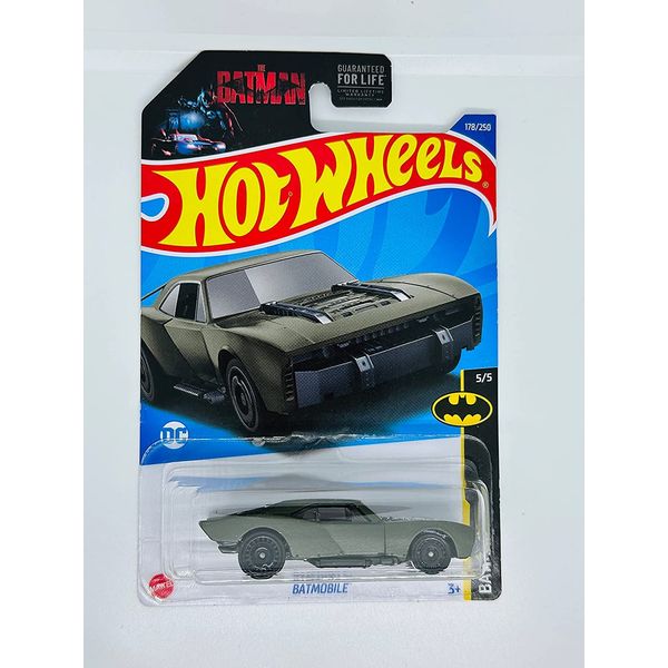 Hot Wheels 2022 - Batmobile - Matte Green - Batman 5/5 - The Batman - Mint/NrMint - Ships Bubble Wrapped in a Box