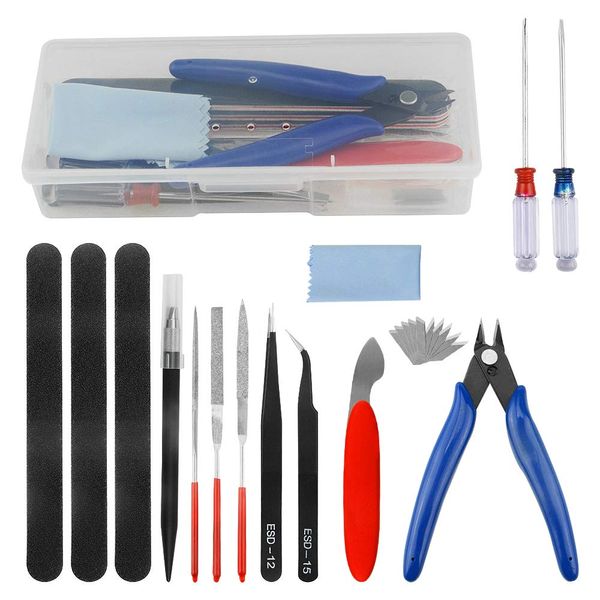 WMYCONGCONG 24 PCS Gundam Modeler Basic Tools Gundam Model Tools Kit for Hobby Model Building Beginner Assemble Building