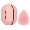OSHAMYY Makeup Sponge, Overwhelming Coverage Even Thin, Puff Case, Makeup Sponge Set, Drop-shaped Makeup Sponge, Sponge Holder, Storage Case (Case Set, Peach Pink)