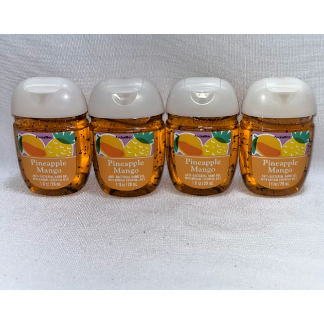 4 Pineapple Mango Anti-Bacterial Hand Gel Bath & Body Works 1 fl oz