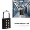 WGFOIP Push Button Padlock, 10 Digit Combination Padlock Weatherproof Code Pad Lock for School, Gym Locker, Cabinets