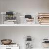 Superio Clear Storage Bin with Lid, Plastic Storage Box for Home- 21 Quart