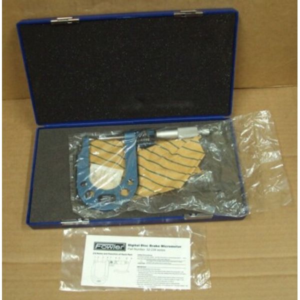 FOWLER Digital Disc Brake Micrometer ~ 52-234 Series / 0.3 - 1.7" 0.0001" ~ NOS
