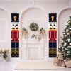Esteopt Nutcracker Christmas Decorations - Outdoor Wall Decor & Gifts - Nutcracker Soldier Model Hanging Banners