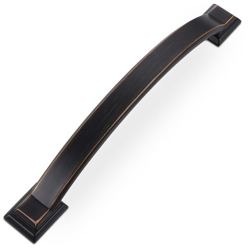 GIYURO 10 Pack 6-1/4 Inch Cabinet Pulls Oil Rubbed Bronze Kitchen Cabinet Handles Zinc Alloy Drawer Pulls Solid Cabinet Hardware