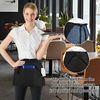 2 Pack Black Waist Apron with Pockets for Home, Kitchen, Restaurant Work