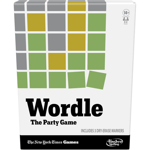 Hasbro Gaming Wordle The Party Game, 2-4 Players, Official Wordle Board Game Inspired by New York Times, Easter Basket Stuffers or Gifts for Teens, Ages 14+