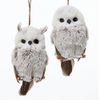 Kurt Adler 1 Set 2 Assorted Brown And White Owl Ornaments,white, grey