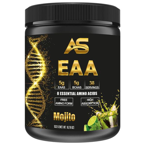 American Supps® Premium EAA Essential Amino Acids EAA Powder (532 g, Mojito)