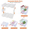 4 -Tier 12 Container Stackable Bottle Holder Wine Drink Storage Rack Stand Shelf