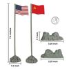 BMC WW2 Allies & Axis FLAGS Rocks 1:32 Scale Playset Accessory Plastic Army Men