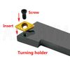 3/8" 10mm Shank Indexable Carbide Lathe Turning Tool Holder Set Cutting Tools