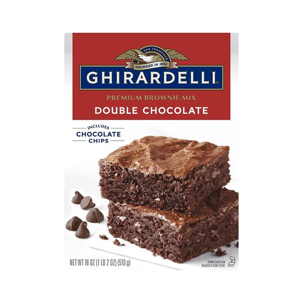 Ghirardelli Chocolate Lovers Double Chocolate Brownie Mix - Pack of 3, 18oz boxes