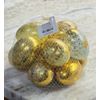 12 Pastel Gold  Marbleized Plastic Easter Egg Vase Filler Spring Home Decor 2.5”