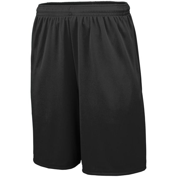 Augusta Sportswear Mens Training Short with Pockets, Black, X-Large