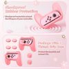 FASTSNAIL Grips Compatible with Switch Controller&OLED Model for JoyCon, Wear-resistant Handle Kit for Switch Controller&OLED Model for JoyCons, 2 Pack with 6 Thumb Grips (Matte Pink)
