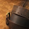 TOURBON Leather Tool Carry Holster Workshop Belt Double Roller Buckle