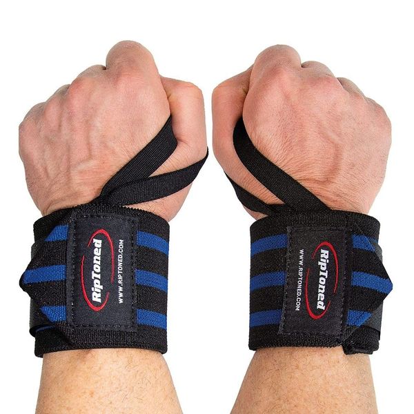 Rip Toned Wrist Wraps for Weightlifting (USPA Approved) 18" Professional Quality Straps - Lifting Wrist Support Braces for Powerlifting, Bodybuilding, Strength Training