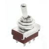 Sourcingmap Replacement Panel Mount DPDT 6 Pin Latching Toggle Switch AC 250V 5A NO-NO