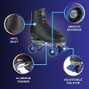 Chicago Men's Classic Roller Skates - Premium Black Quad Rink Skates, Size 12, Black