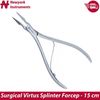 Virtus Splinter Forceps 6" Straight Serrated Surgical & Veterinary Tools 2 Pcs