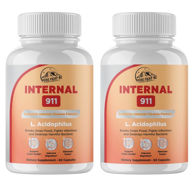 Internal 911 Complete Internal Cleanse Formula 2 Bottle 120 Capsules