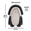 Diono Cuddle Soft® 2-in-1 Head Support with Chest Pads - Gray/Arctic