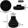 5 Colors Hair Blower Diffuser, Universal Foldable Hairdryer Cover, Styling Hairdressing Tool, Beauty Hair Salon Attachment for Blow Dryers(Black)
