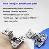 1 13/32'' Overlay Adjustable Soft Close, Concealed Cabinet Hinges - Pack of 10