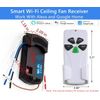 Nexete Smart Wi-Fi Ceiling Fan & Light Dimmer Remote Control Kit  Alexa Google