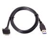 CY 5m 16Ft 90 Degree Down Angled Micro USB Screw Mount to 3.0 Data Cable for Industrial Camera (5m, Down Angled)