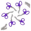 6 PURPLE EMT PARAMEDIC BANDAGE SHEARS EMS SCISSORS 7.5"