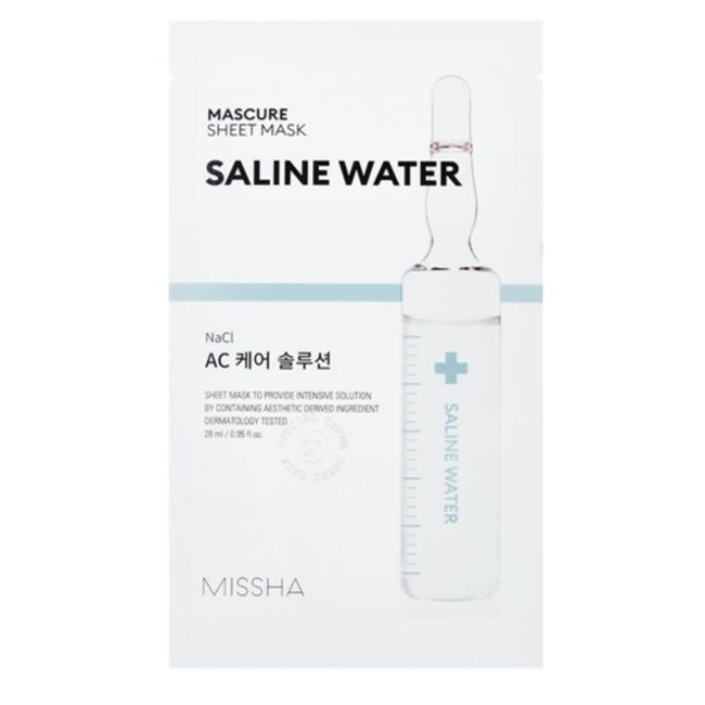 [Products eligible for post-arrival review benefits]  MISSHA Massure Sheet Mask (SA)<br> 27g 1 sheet skin care sheet mask present Korean costume Korean cosmetics girlfriend birthday popular