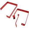SPARES2GO Universal Lockable Steel Wall Ladder Storage Rack Brackets (2 Pairs)