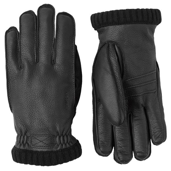 Hestra Deerskin Primaloft Rib Winter Work Gloves - Black - 9