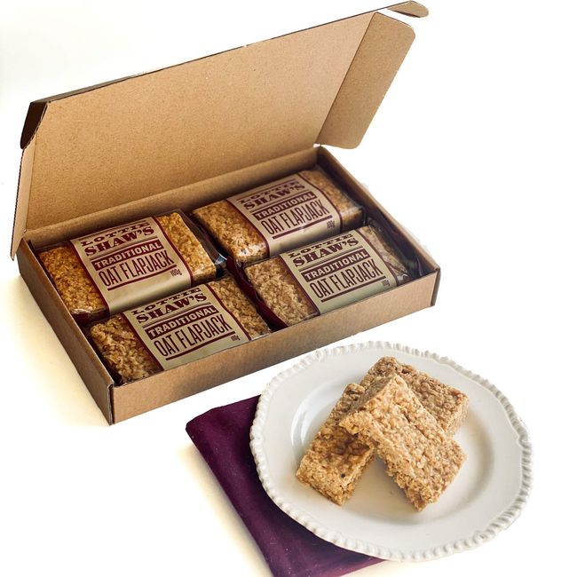 Letter Box Pack of 4 Traditional Oat Flapjack 400g