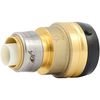 SharkBite 1-1/4 Inch x 1 Inch Reducing Coupling, Push to Connect Brass Plumbing