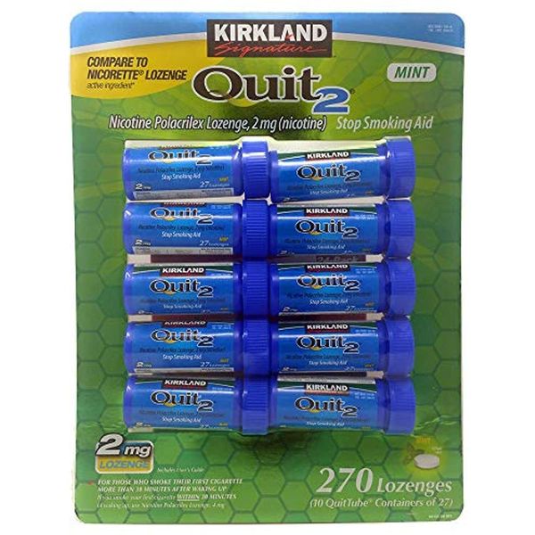 Kirkland Signature Quit2 2mg lozenge, 270 Count