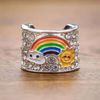 CharMED Stackable Personalize Stethoscope Bling Charm | Rainbow