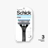 Schick Hydro 5 Disposable Razor for Men with Hydrating Gel Reservoir, 3 Count (Pack of 1)
