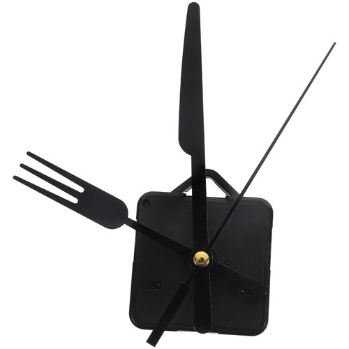Hemobllo Quartz Clock Mechanism Kit Movement Mechanism with Knives and Fork Hands Clock Numerals Set DIY Clock Repair Parts B